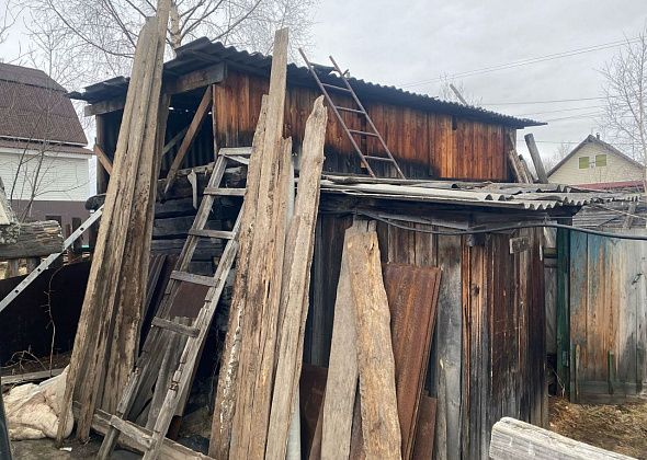 На Рудничном горела баня